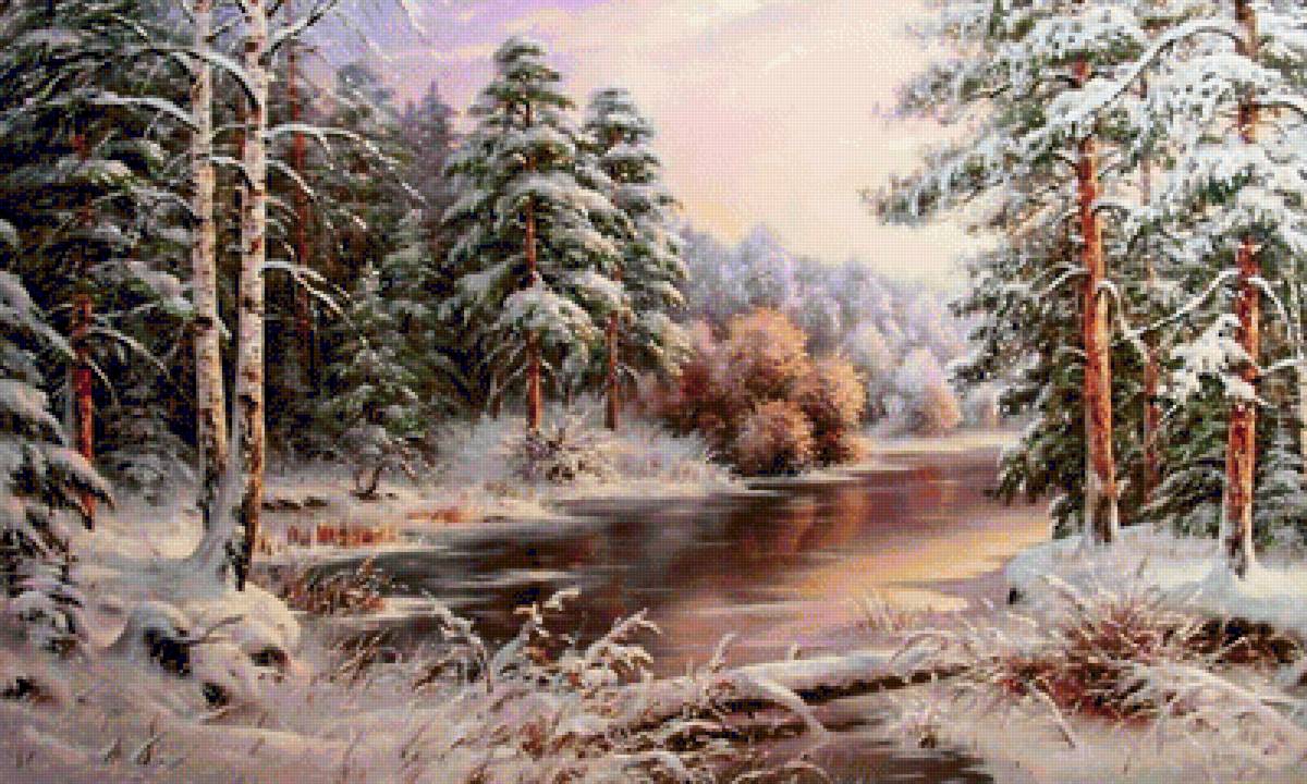 zimná krajina - предпросмотр