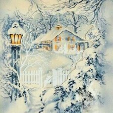 Схема вышивки «Зима»