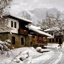 Схема вышивки «зима»