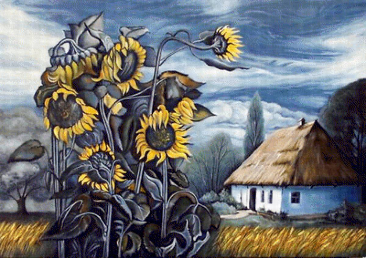 Украинские напевы. - живопись. - предпросмотр