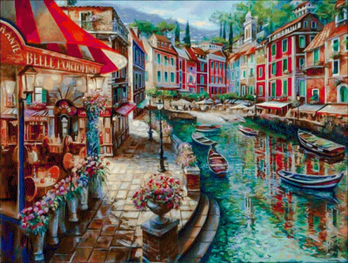 Belle Portofino. - cityscapes.flowers and gardens. - предпросмотр