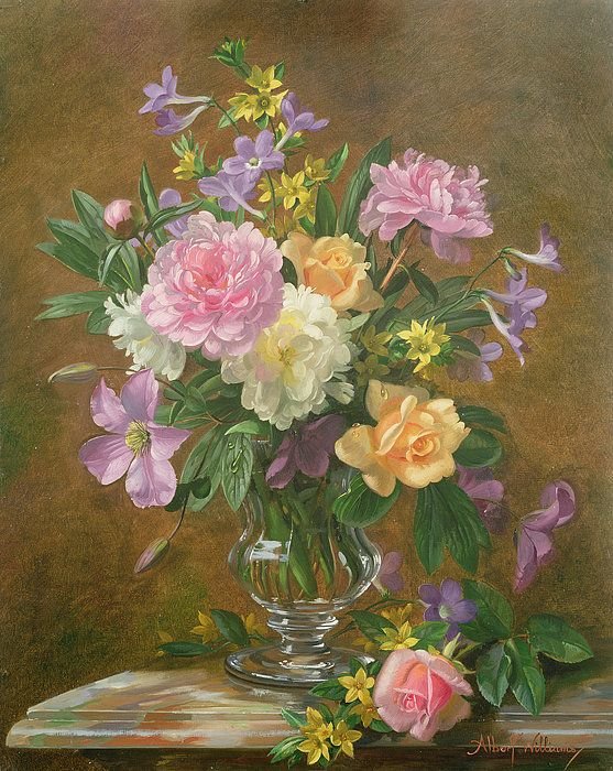 Vase Of Flowers - by albert williams (1922-2010) - оригинал