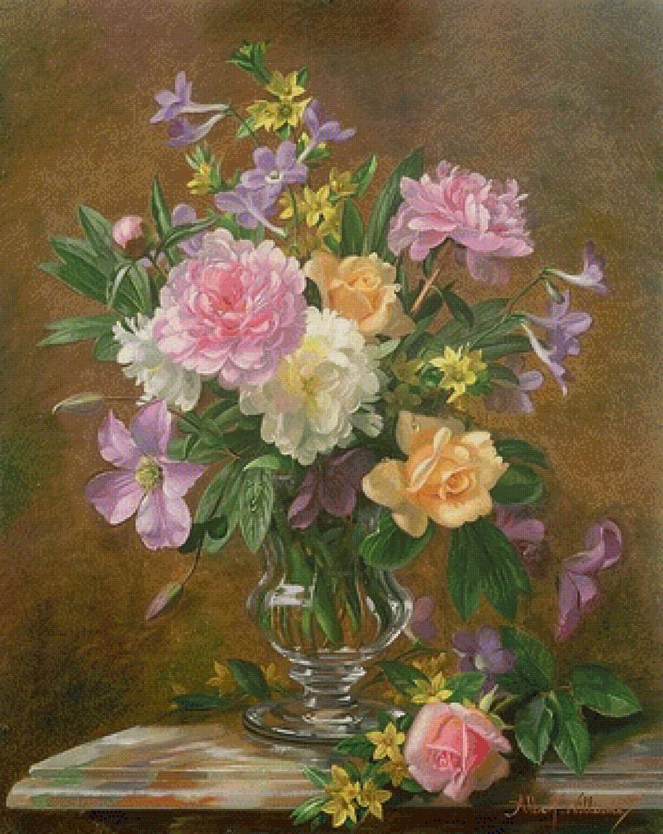 Vase Of Flowers - by albert williams (1922-2010) - предпросмотр