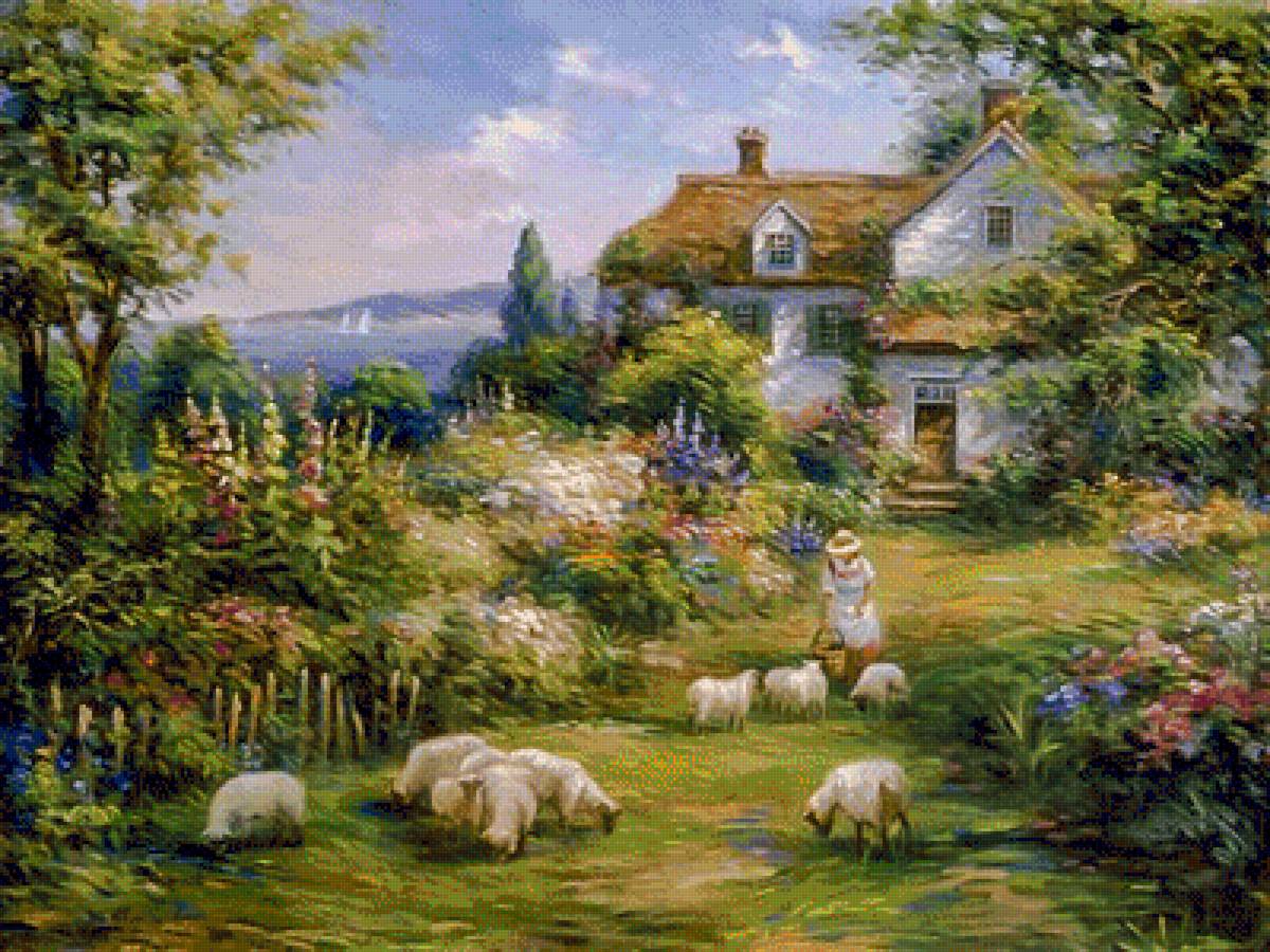 Home Sheep Home. - ghambaro paintings.seascapes.people.animals.flowers and gardens. - предпросмотр