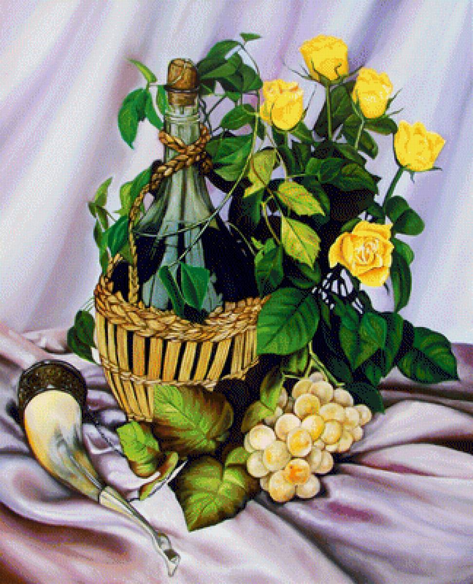 Натюрморт. - живопись., натюрморт, цветы - предпросмотр