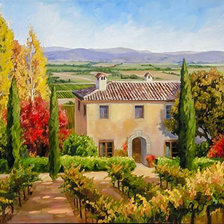 Схема вышивки «Autumn in the Valley.»