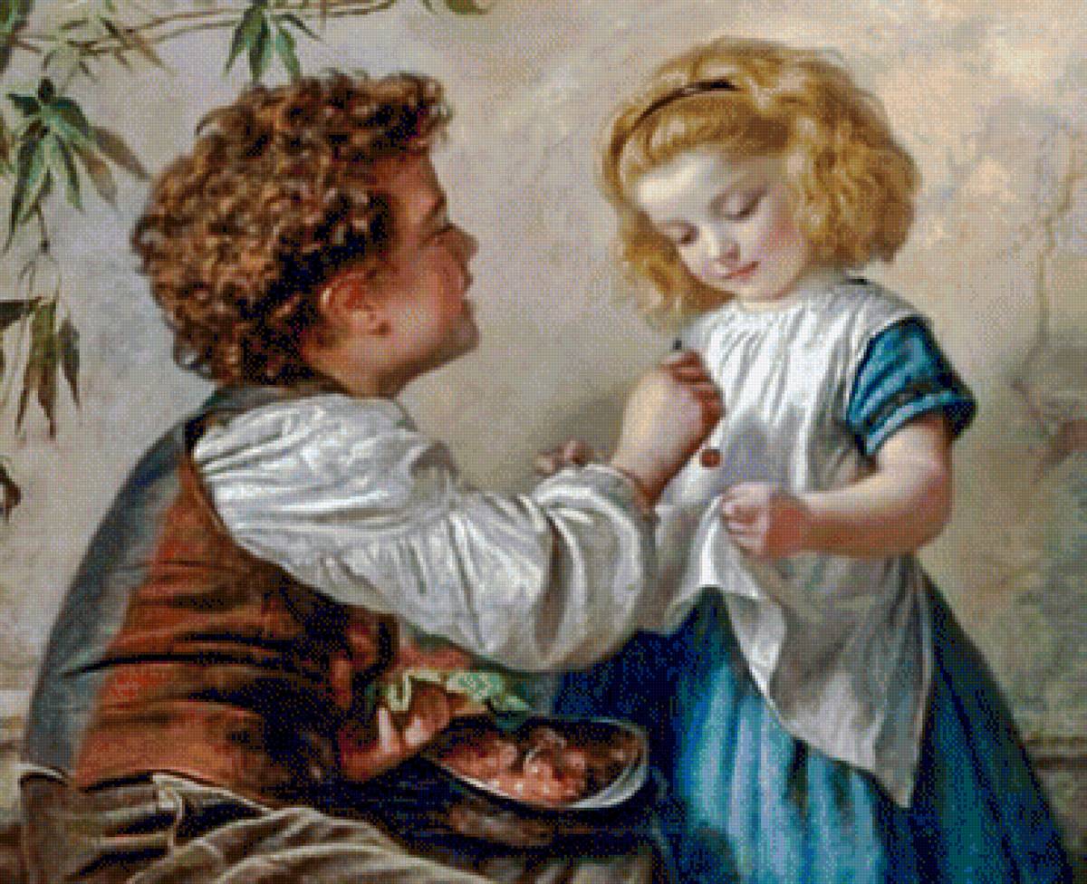 Cherries. - sophie anderson painter.children. - предпросмотр