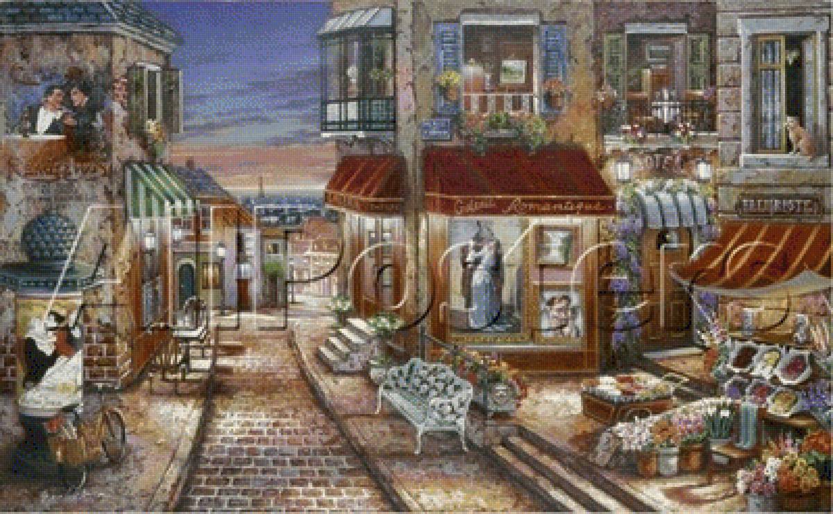 ДЖОН ПАТРИК О'БРАЙЕН. ВЕЧЕРНЯЯ УЛИЦА - здания, помещения - предпросмотр