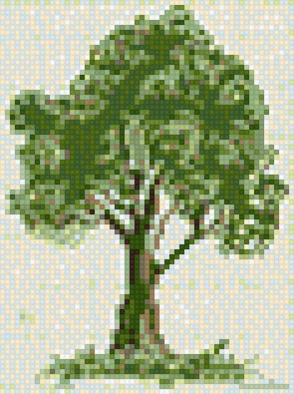 дерево, - дерево зеленой, летнее, дерево - предпросмотр