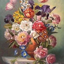 Схема вышивки «цветы»