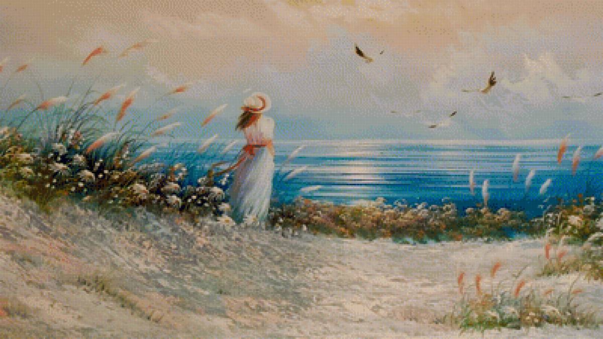 Peaceful Feeling. - seascape.ladies.birds. - предпросмотр