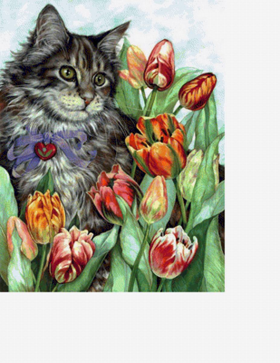 Кот. - кот. картина. живопись. - предпросмотр