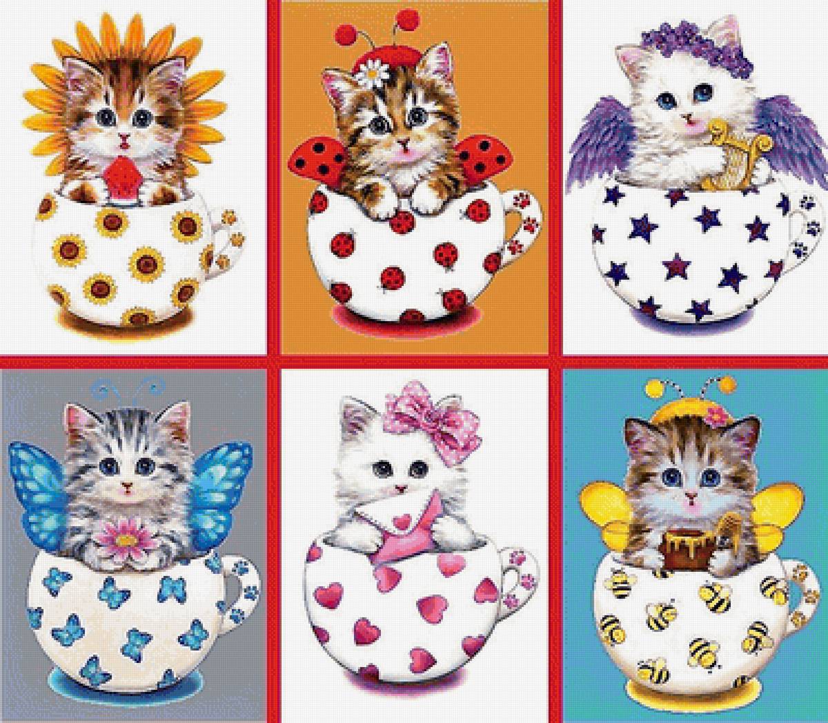 кошачий коллаж - коллаж, кошки - предпросмотр