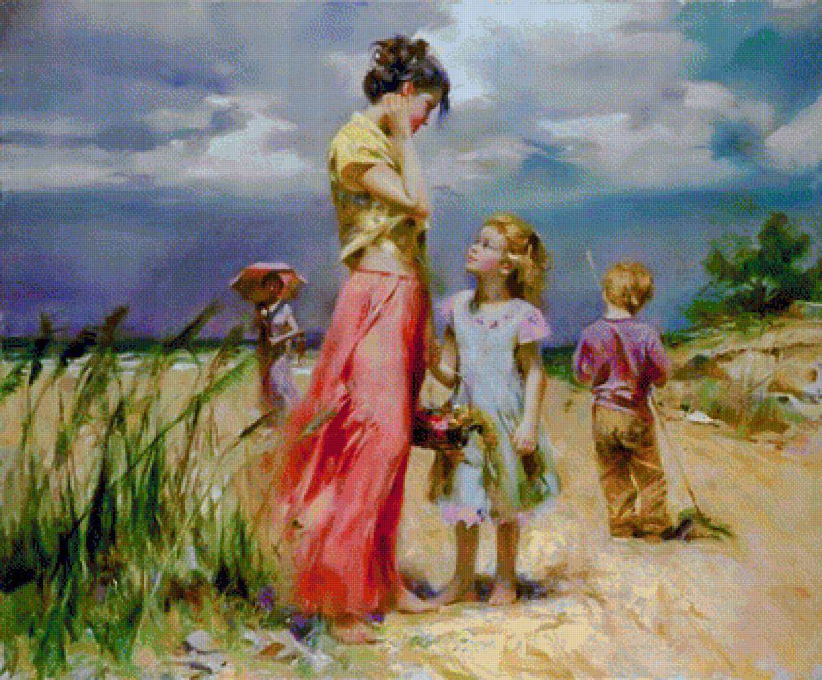 Remember when... - pino daeni paintings.seascenes.people.children. - предпросмотр