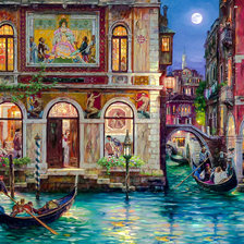 Оригинал схемы вышивки «Romantic Venice.» (№1993603)