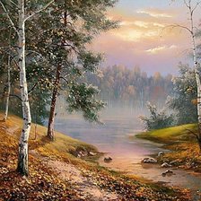 Схема вышивки «пейзаж»