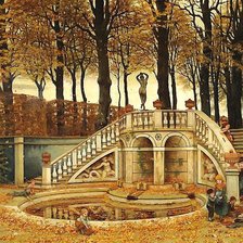 Схема вышивки «Осень в парке»