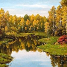 Схема вышивки «пейзаж»