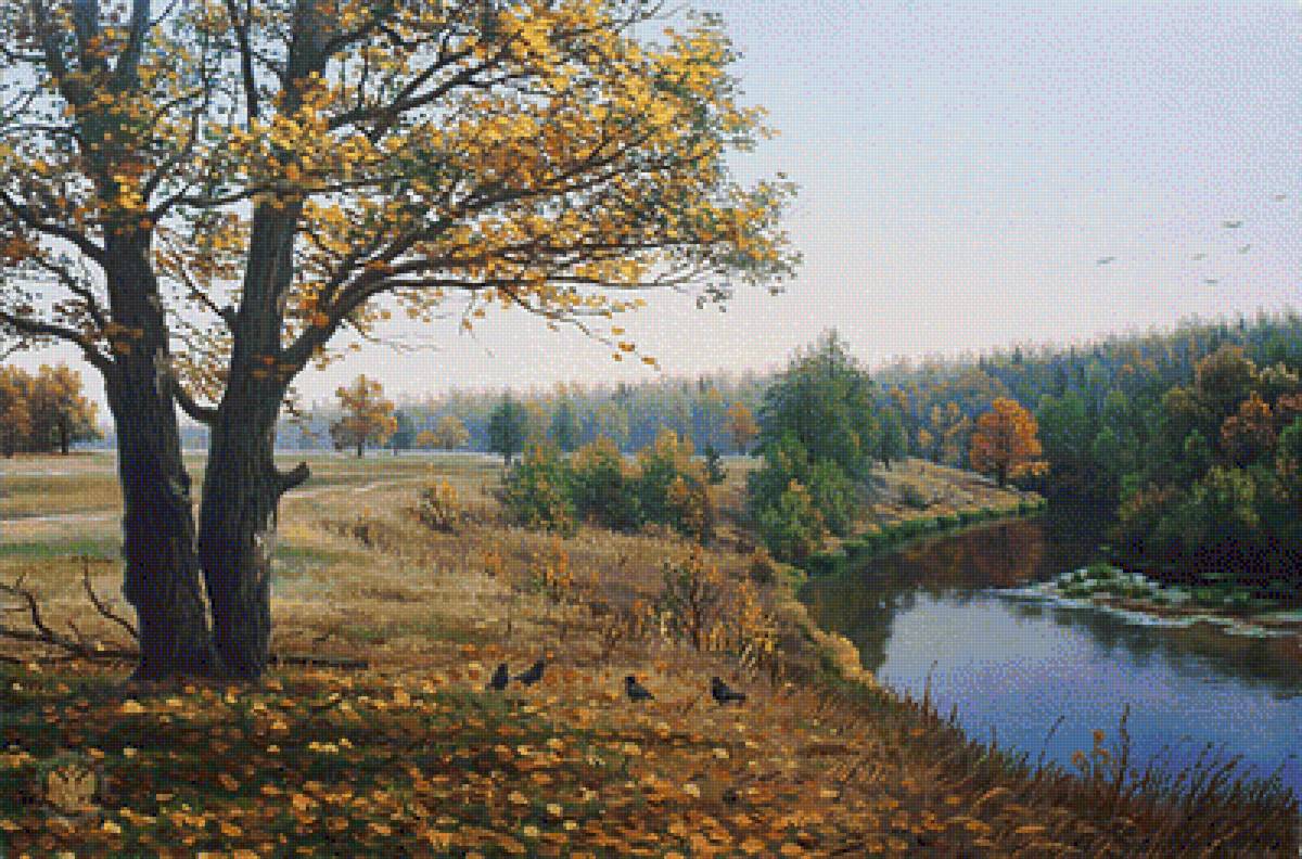 №1993866 - деревья, река, природа.осень - предпросмотр