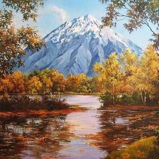 Схема вышивки «пейзаж»