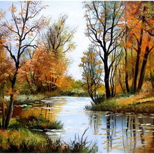 Схема вышивки «Пейзаж.»