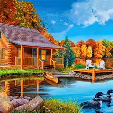 Домик у озера
