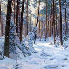 Схема вышивки «пейзаж»