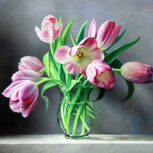 Схема вышивки «Тюльпаны.»