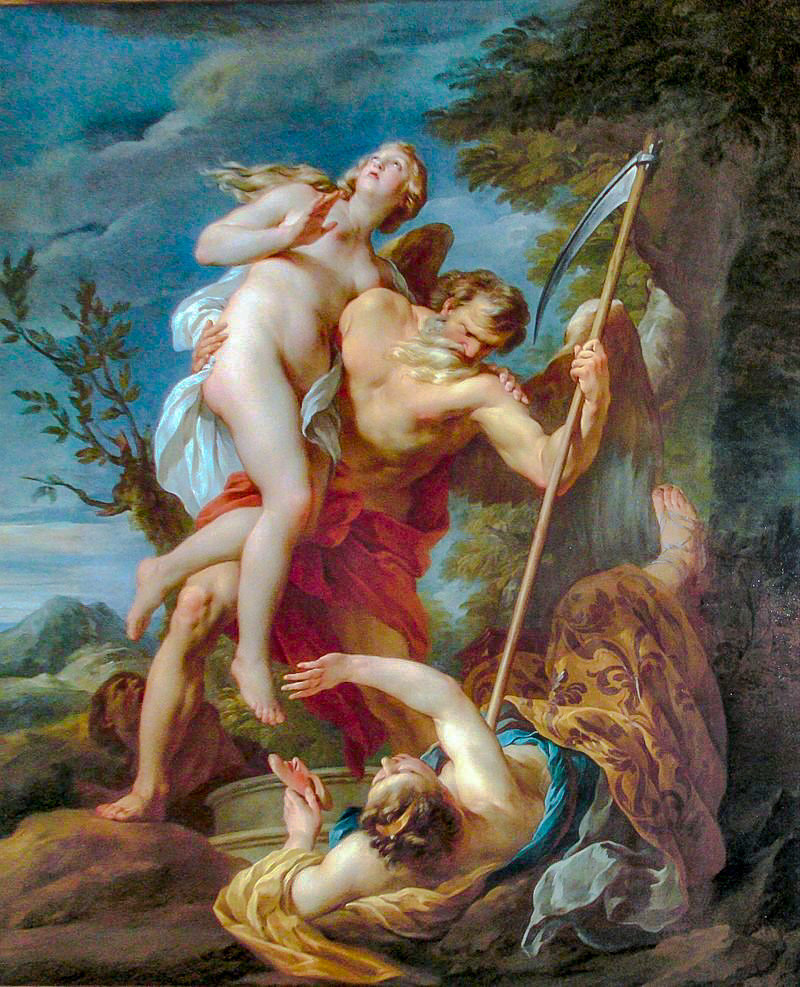 Time Saving Truth from Falsehood and Envy. - françois lemoyne paintings.mythological.people. - оригинал