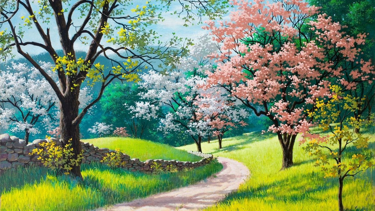 №1995501 - сад, деревья, весна, природа - оригинал
