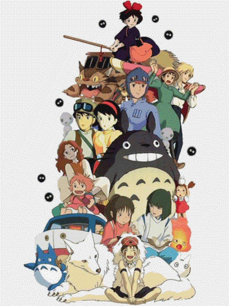 Гибли список. Studio Ghibli персонажи.