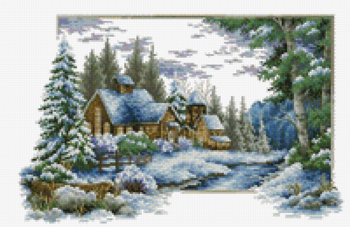 Времена года  зима - природа, дом, зима - предпросмотр