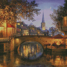 Схема вышивки «вечер в городе 2»