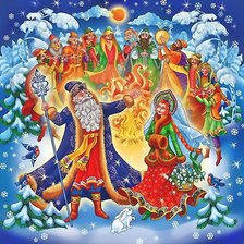 Схема вышивки «12 месяцев»