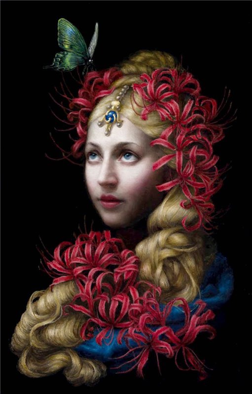 Девушка с цветами в волосах - девушка с цветами в волосах - оригинал