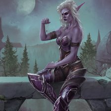 Схема вышивки «Сильвана Ветрокрылая»