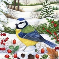 Схема вышивки «Зимний пейзаж»