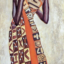 Схема вышивки «Beautiful African Lady.»