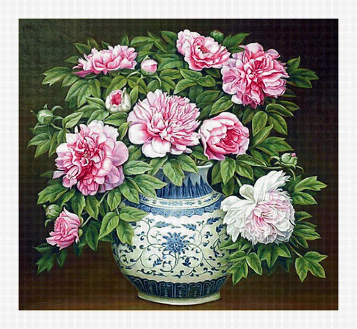 Серия "Букет". Пионы - букет, пионы, флора, цветы - предпросмотр