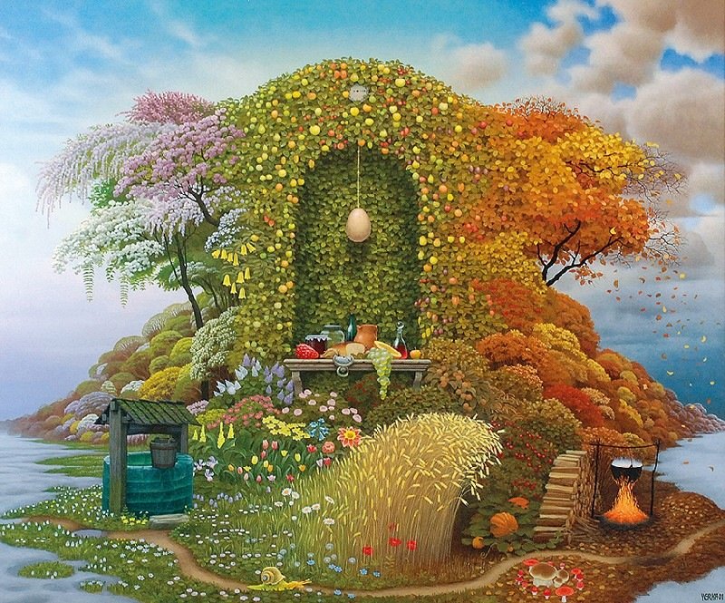 ЯЦЕК ЙЕРКА.ВРЕМЕНА ГОДА - картины - оригинал