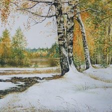 Схема вышивки «пейзаж»