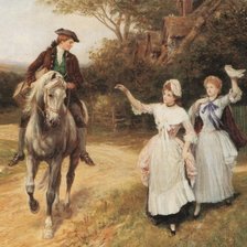 Схема вышивки «Парень на коне»