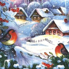 Схема вышивки «малиновки»