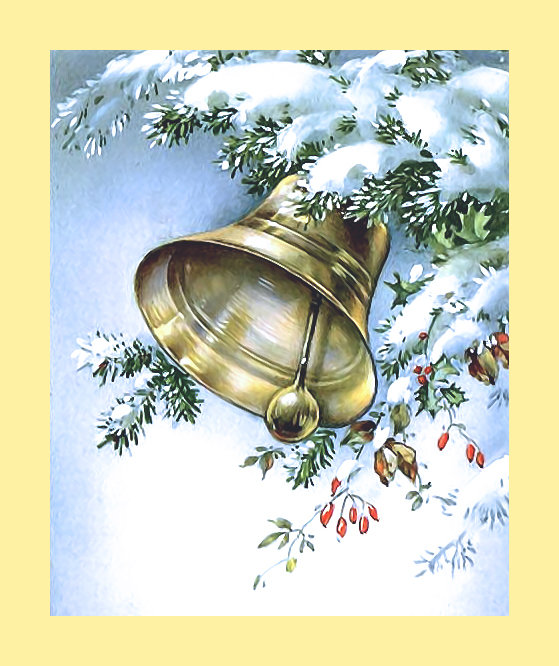Серия "Новогодняя" - зима, колокольчик, елка - оригинал
