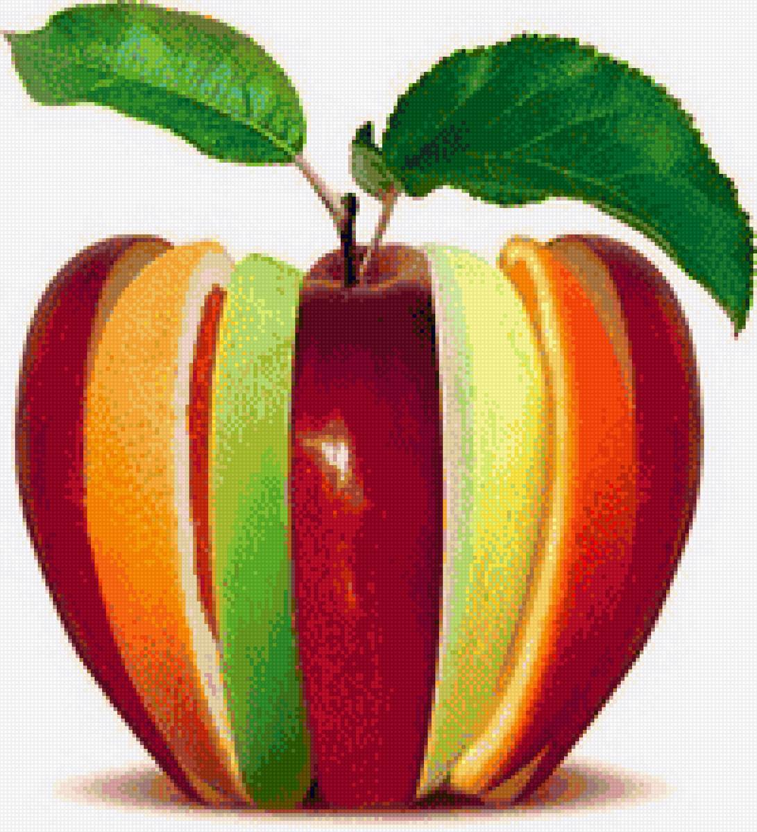 Фруктовый Микс1 - фрукты, кухня, триптих - предпросмотр