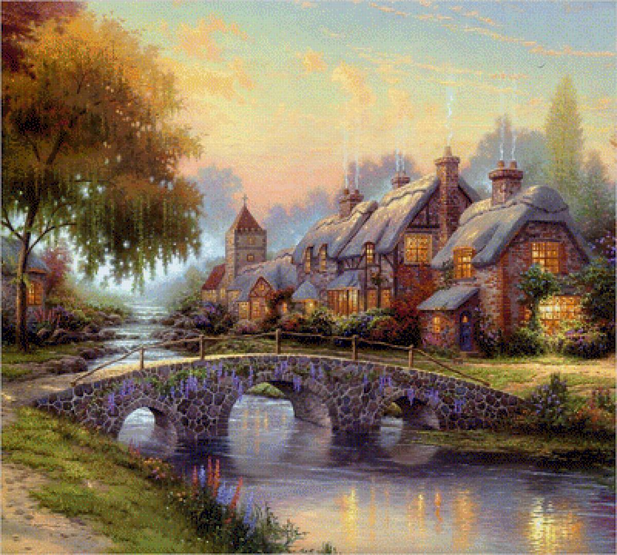 Мой дом - дом, мост, река - предпросмотр