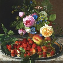 Схема вышивки «цветы и ягоды»