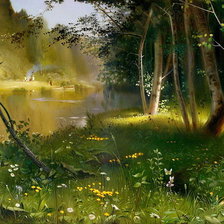 Схема вышивки «Пейзаж»