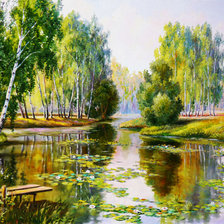 Схема вышивки «Пейзаж.»