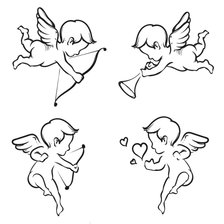 Схема вышивки «angioletti mono»